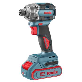 Ronix 20V bürstenloser Akku-Schraubendreher inkl. 2x 2,0AH Akkus + Ladegerät im Koffer