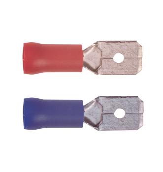 HM Müllner Flachstecker 6,3mm, Blau – Typabbildung