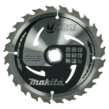 Makita Kreissägeblatt M-Force 165 × 20 mm, 24 Zähne B-32007