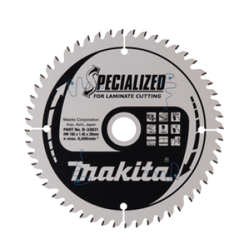 Makita Kreissägeblatt Specialized 165 × 20 mm, 52 Zähne B-33831