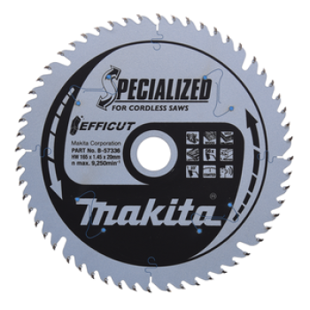 Makita Kreissägeblatt Efficut 165 × 20 mm, 56 Zähne B-57336