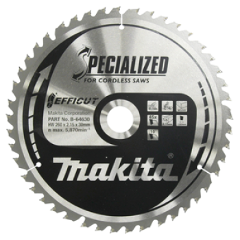 Makita Kreissägeblatt Efficut 260 × 30 mm, 45 Zähne B-64630