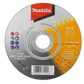 Makita Trennscheibe INOX 125 × 1,0 mm 50Stück, 50 Stück D-65969-50