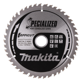Makita Kreissägeblatt Efficut 216 × 30 mm, 45 Zähne E-06987