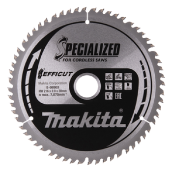 Makita Kreissägeblatt Efficut 216 × 30 mm, 60 Zähne E-08903