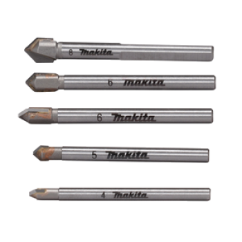 Makita Glas-und-Fliesenbohrer-Set 5-tlg E-25410