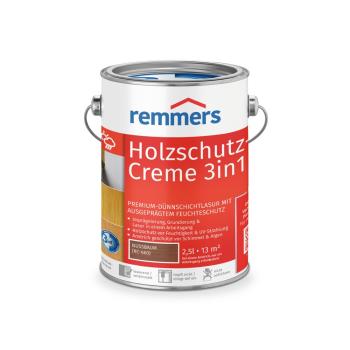 Remmers Holzschutz-Creme 3in1 – Nussbaum – 2,5 l