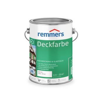Remmers Deckfarbe – weiß – 2,5 l