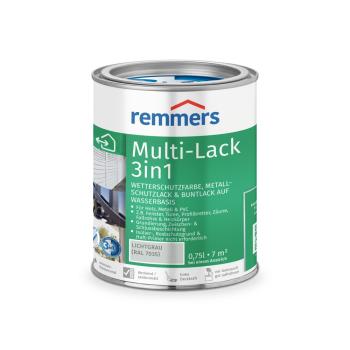 Remmers Multi-Lack 3in1 – lichtgrau (RAL 7035) – 0,75 l