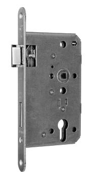 BMH Panikschloss 1013-PZ, Funktion D, 55/72/9 mm, DIN rechts – Typabbildung: Maße, DIN-Richtung und Ausführung gemäß Artikelbeschreibung.