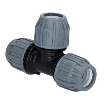 Sirocco PP T-Stück „blau“ 32x32x32 mm – Produktabbildung