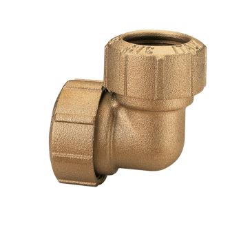 Sirocco Messing-Winkelkupplung 2 x 20 mm für PE-Rohr – Produktabbildung
