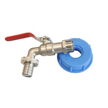 Sirocco IBC-Adapter mit Hahn, S 60 x 3/4 Zoll IG – Produktabbildung