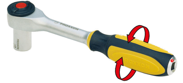 Proxxon ROTARY-Ratsche 1/4" mit Winkelschraubfunktion (6,3mm)