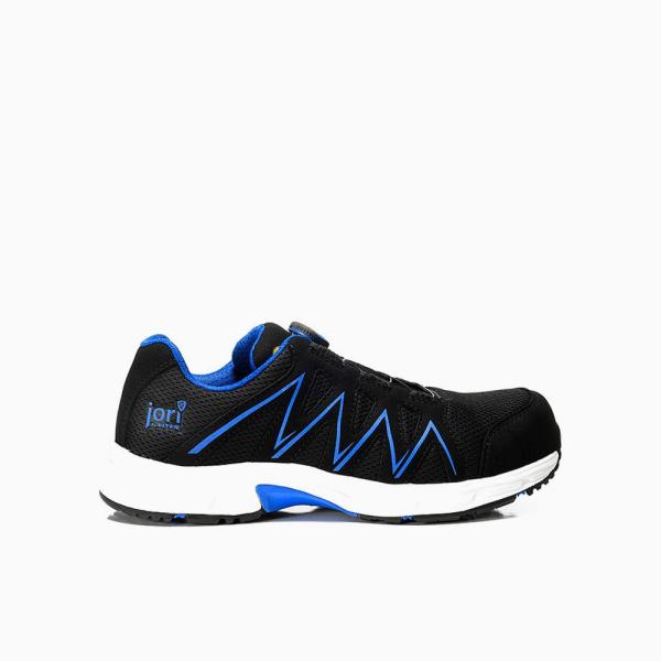 JORI Sicherheitshalbschuh jo_SPEEDY BOA® black-blue Low ESD S1PS
