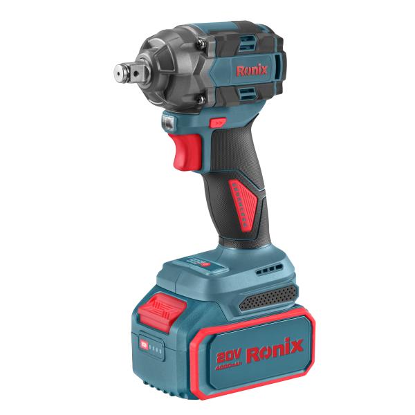 Ronix 20V Bürstenloser Akku-Schlagschrauber 1/2 Zoll 350nM inkl. 2 x 4,0AH Akku + Ladegerät im Koffer