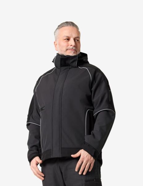 FHB Walter Softshelljacke, anthrazit-schwarz, Größe 2XL