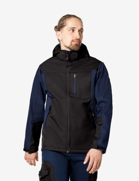 FHB Jannik Softshelljacke, marine-schwarz, Größe 2XL