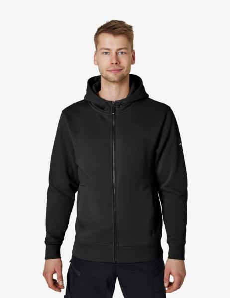 FHB Quentin Hoodie-Jacke Unisex, schwarz, Größe M