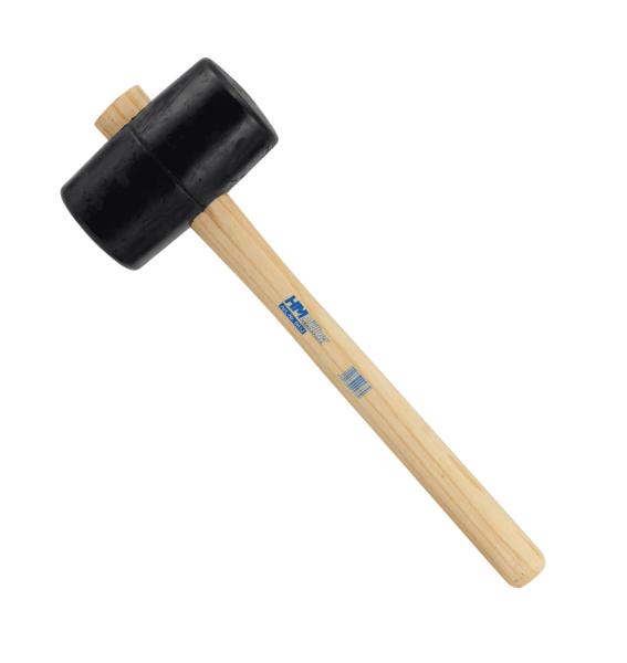 HM Müllner Gummihammer 54mm 90 Shore schwarzer Kopf Eschentiel – Typabbildung