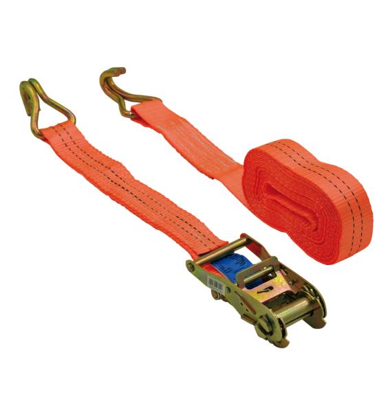 HM Müllner Zurrgurt 6 mtr, 38 mm, Druckratsche, Spitzhaken – Typabbildung