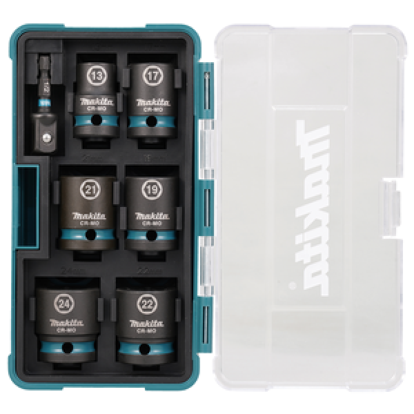 Makita Schlagsteckschlüssel-Set 7-tlg.1/2" Impact Black E-16592