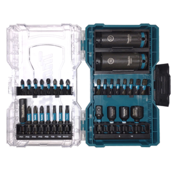 Makita Bit-Schlagsteckschlüssel-Set 30-tlg. Impact Black E-22903