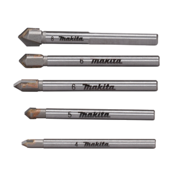 Makita Glas-und-Fliesenbohrer-Set 5-tlg E-25410