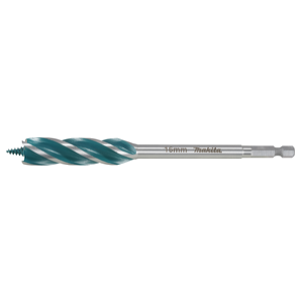 Makita Holzbohrer 16 × 165 mm 1/4" Vierschneider E-26652