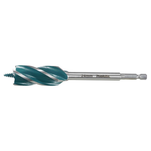 Makita Holzbohrer 24 × 165 mm 1/4" Vierschneider E-26680