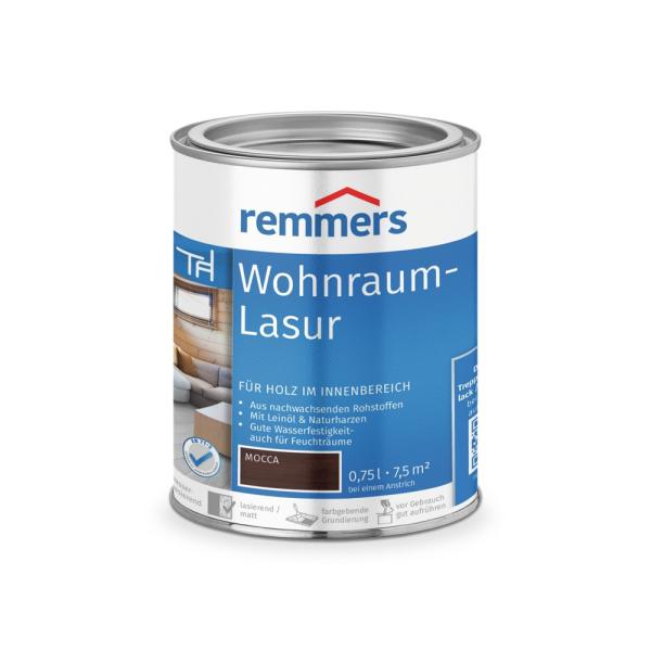 Remmers Wohnraum-Lasur – mocca – 0,75 l