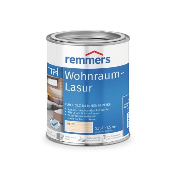 Remmers Wohnraum-Lasur – weiß – 0,75 l