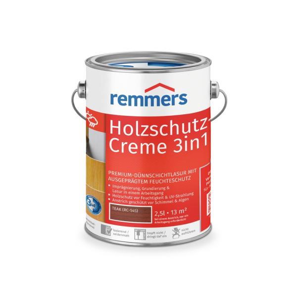 Remmers Holzschutz-Creme 3in1 – Teak – 2,5 l