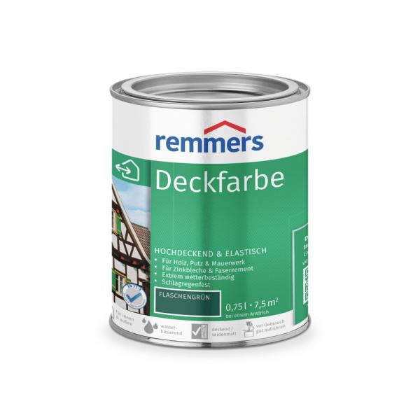 Remmers Deckfarbe – flaschengrün – 0,75 l