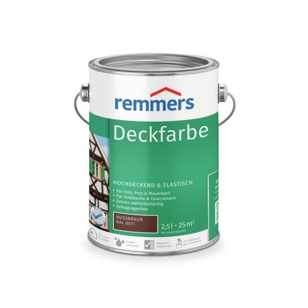 Remmers Deckfarbe – nussbraun – 2,5 l