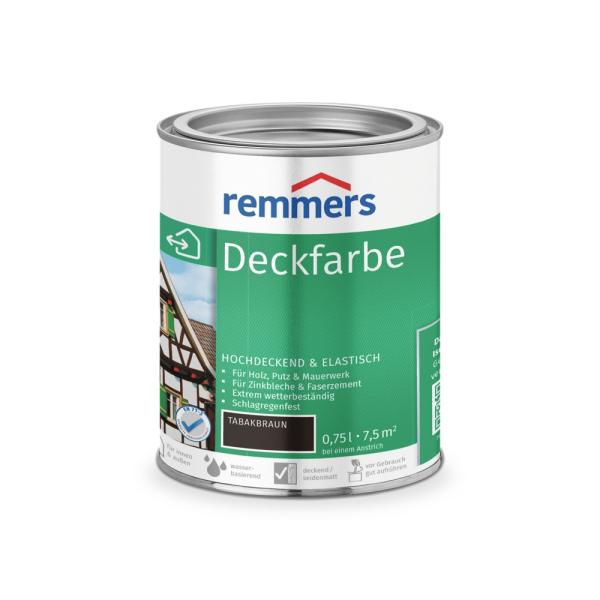 Remmers Deckfarbe – tabakbraun – 0,75 l