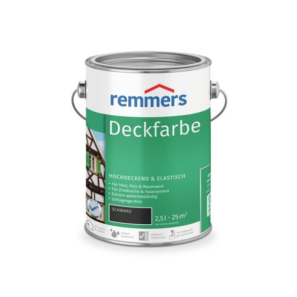 Remmers Deckfarbe – schwarz – 2,5 l