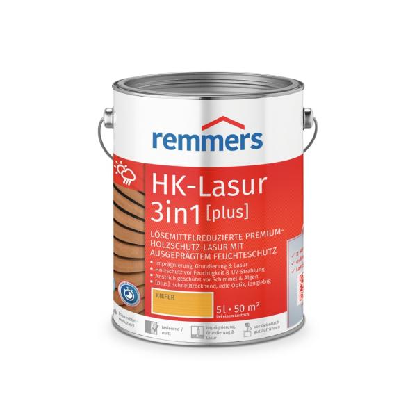 Remmers HK-Lasur 3in1 [plus] – Kiefer (RC-270) – 5 l