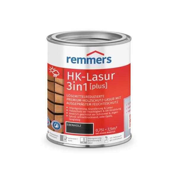 Remmers HK-Lasur 3in1 [plus] – Ebenholz (RC-790) – 0,75 l