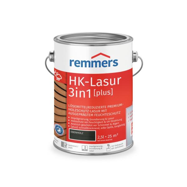 Remmers HK-Lasur 3in1 [plus] – Ebenholz (RC-790) – 2,5 l