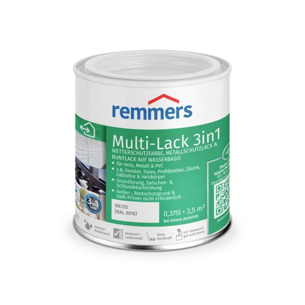 Remmers Multi-Lack 3in1 – weiß (RAL 9016) – 0,375 l