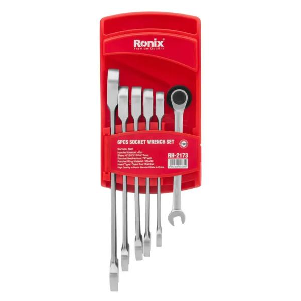 Ronix Ratschen-Ringmaulschlüssel-Set, 6-teilig RH-2173 – Produktansicht