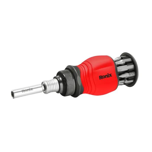Ronix Kompakter Ratschenschraubendreher, 10-in-1 RH-2729 – Produktansicht