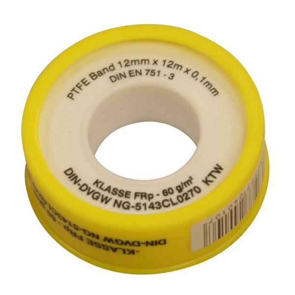 Sirocco PTFE-Gewindedichtband 12 mm x 12 m x 0,1 mm – Produktabbildung